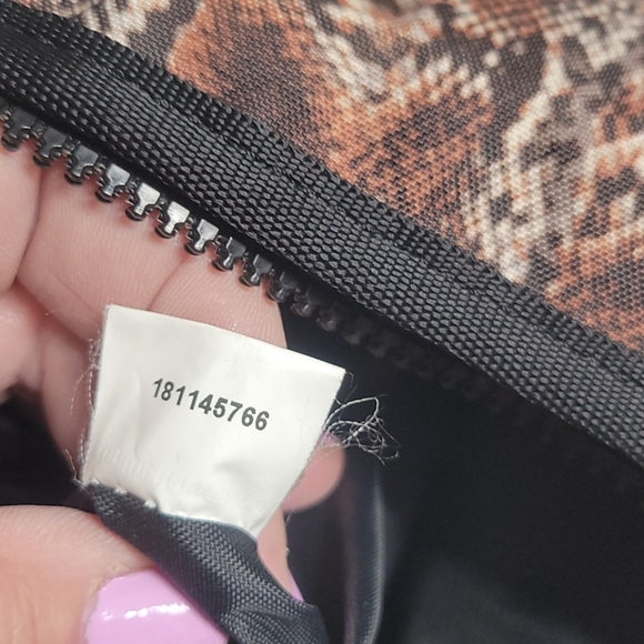 Kipling Rustria shopping bag purse python pattern - Picture 8 of 14